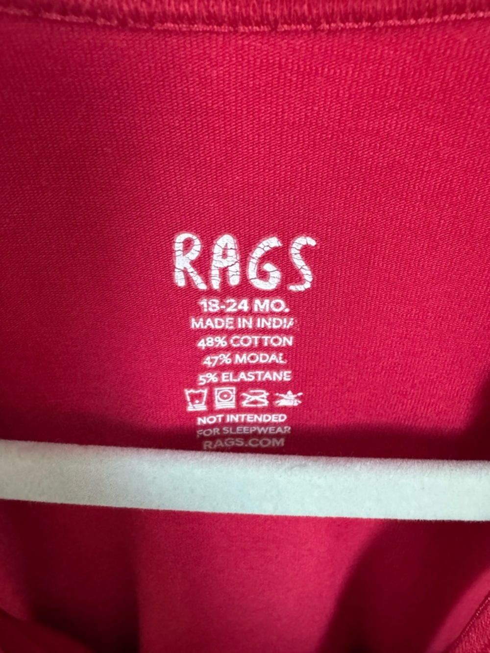 Rags To Raches Red White Blue Ombre Romper Size 18-24M - Picture 3 of 5